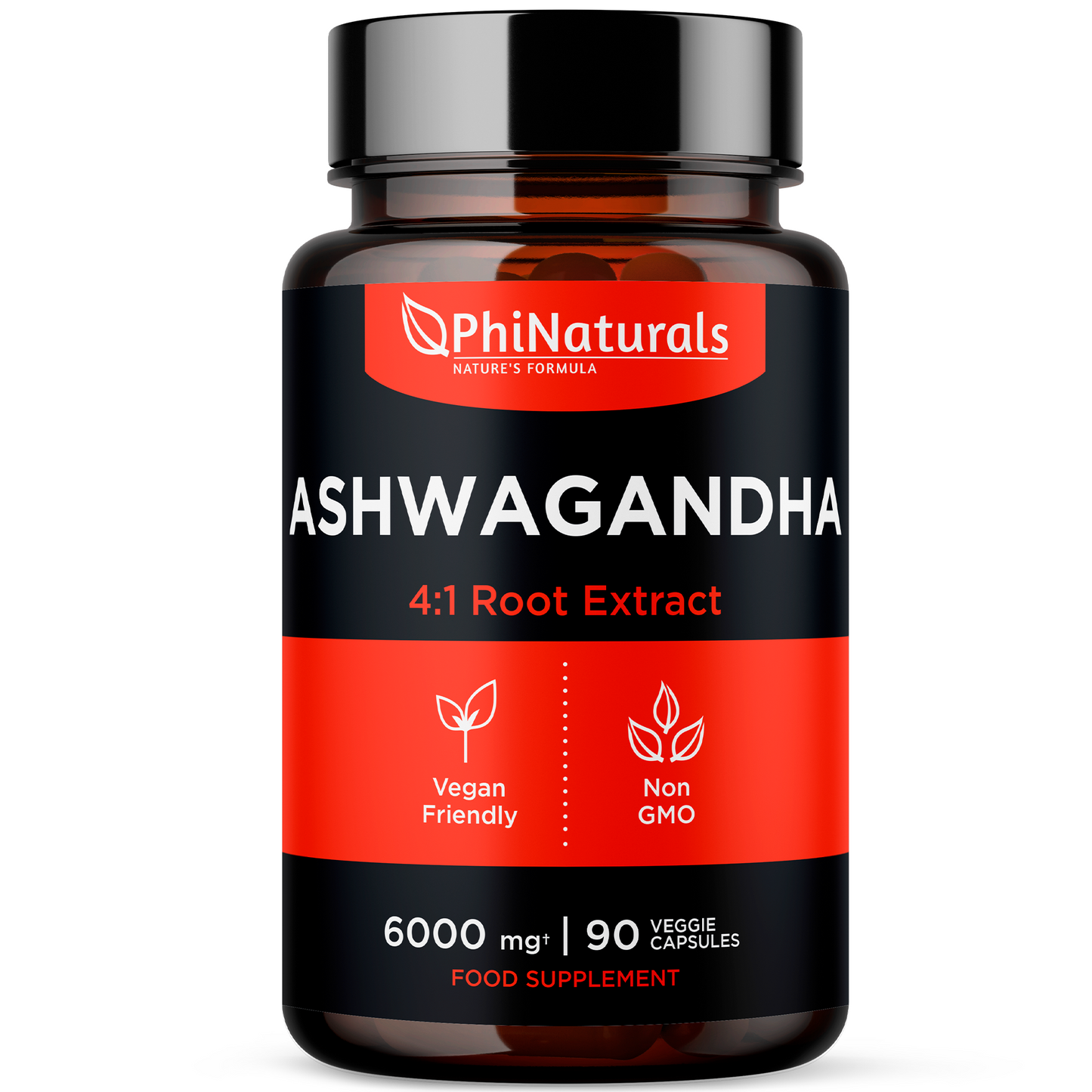 Ashwagandha Herbal Supplement 6000 mg Whole Herb Equivalent