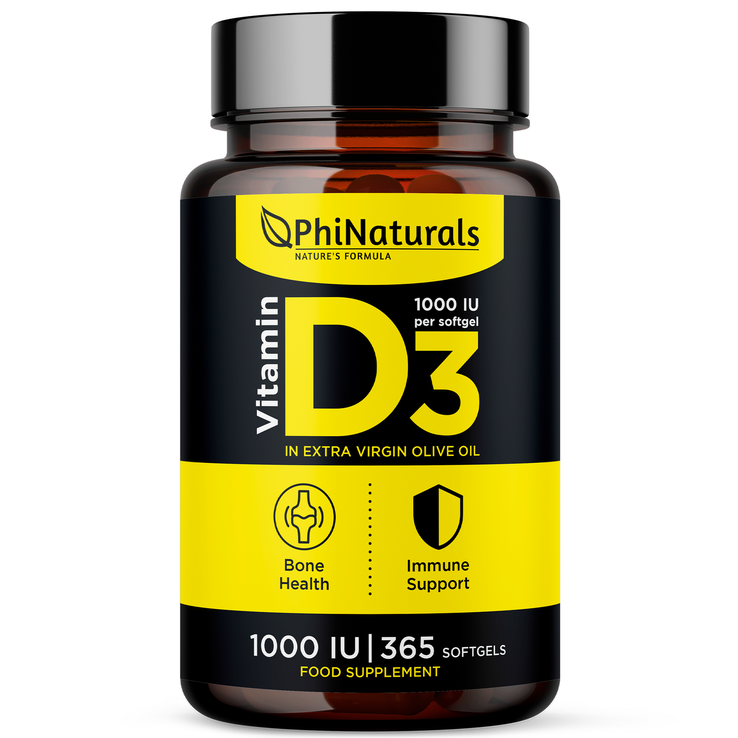 Vitamin D3 1000 IU (365 Softgels) From Lanolin