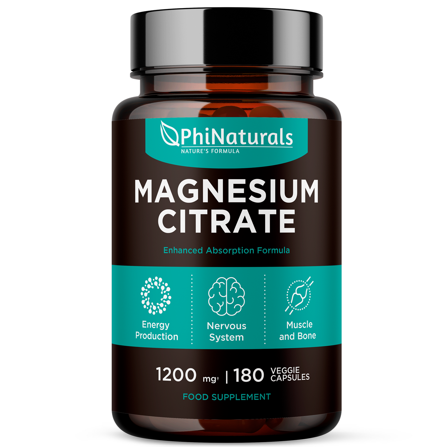 Magnesium Citrate 1200 mg (192 mg elemental) Supplement